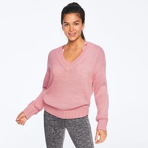 VS PINK boyfriend vneck knit oversized sweater